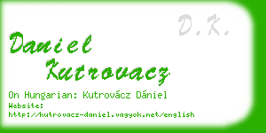 daniel kutrovacz business card